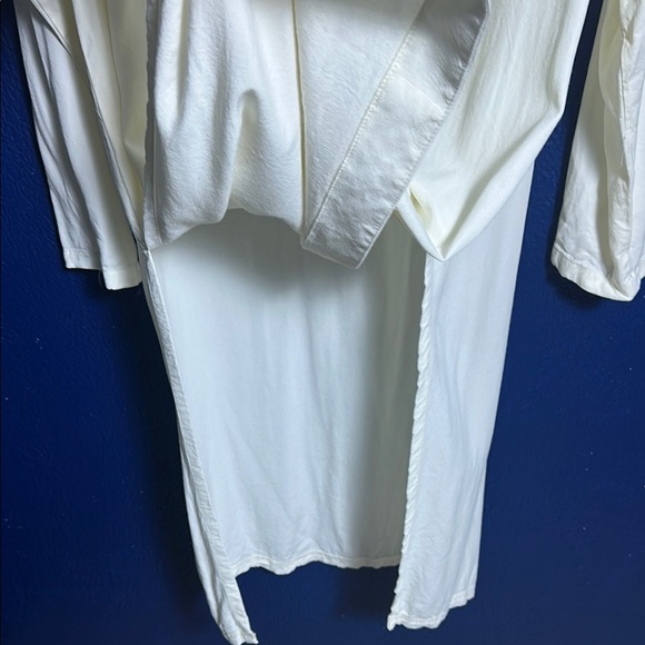 Tianello Cream Button-Up Duster Jacket - Picture 9 of 11